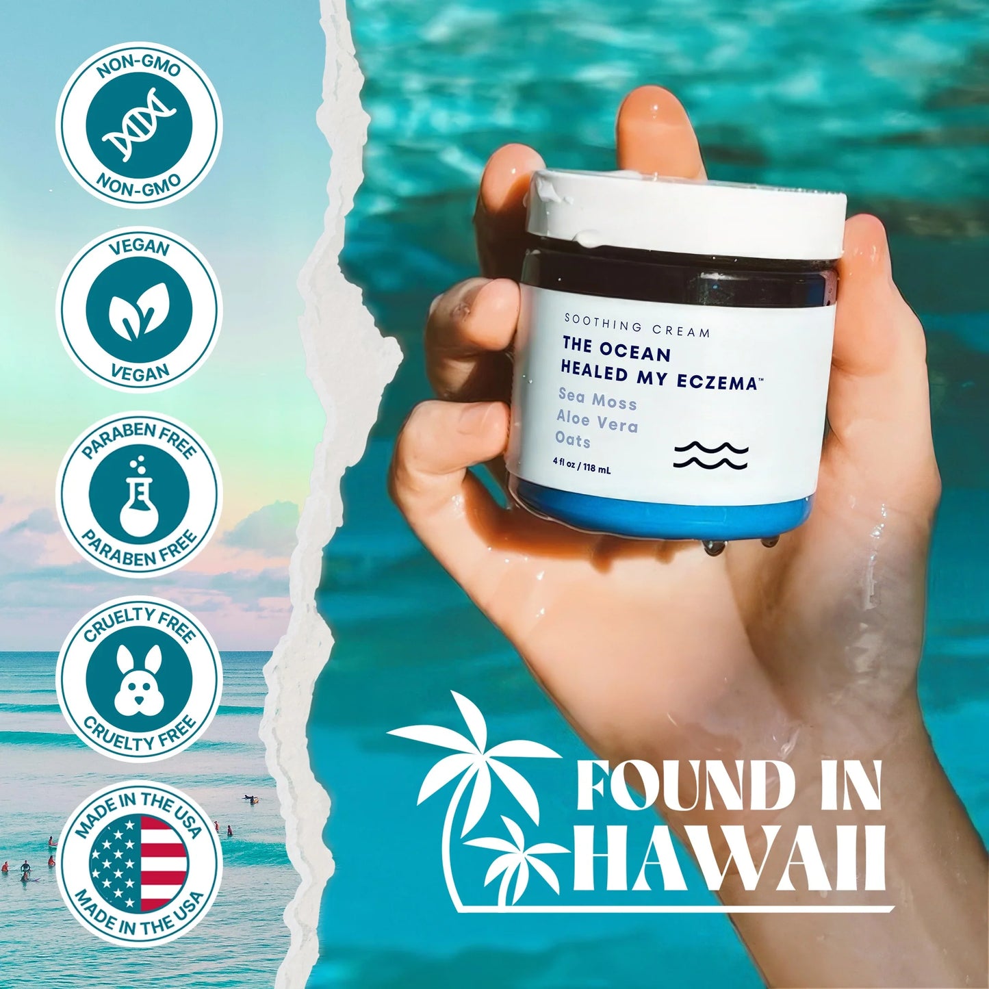 The Ocean Healed My Eczema Natural & Soothing Eczema Cream